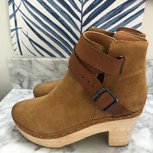 Free People clog suede boots